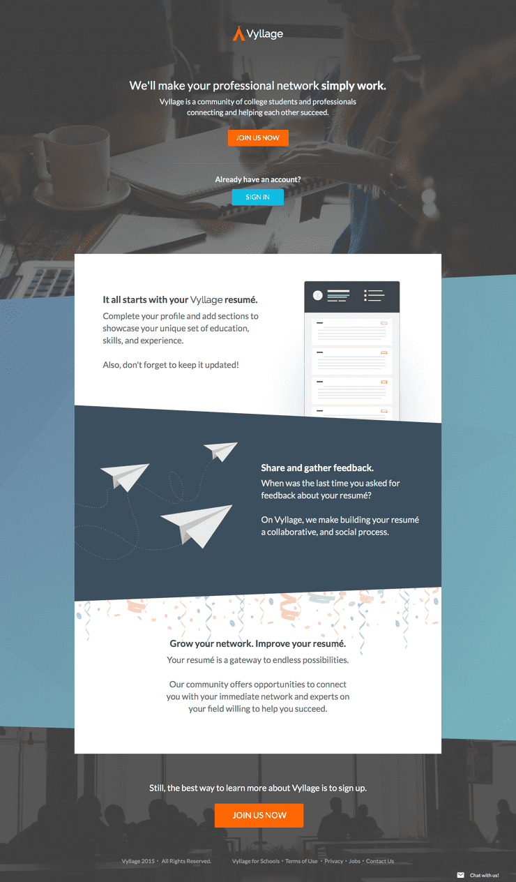 Landing Page¬