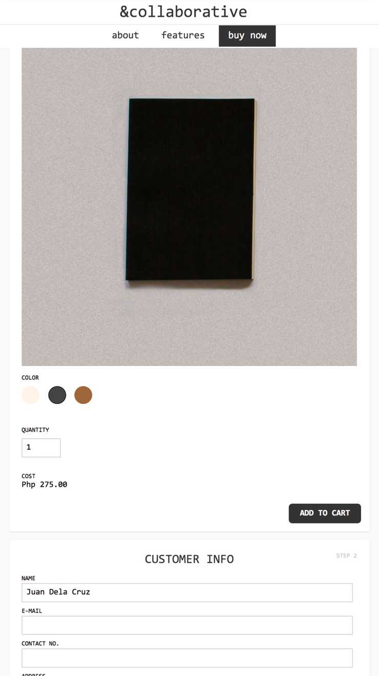 Mobile Order Form