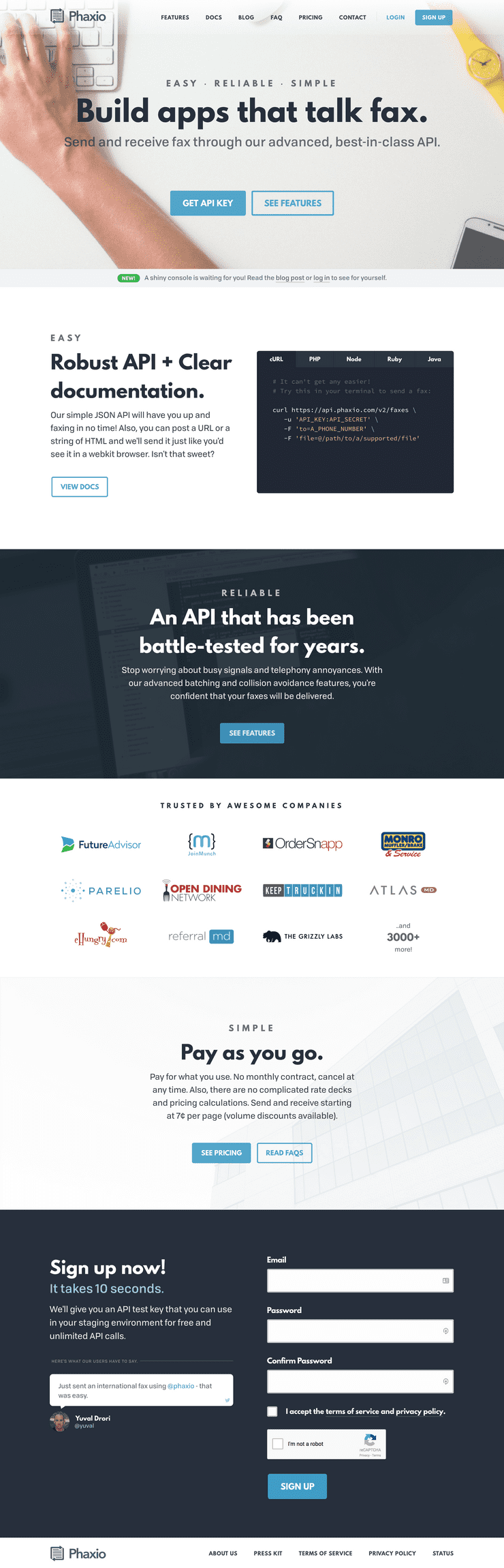 Landing Page