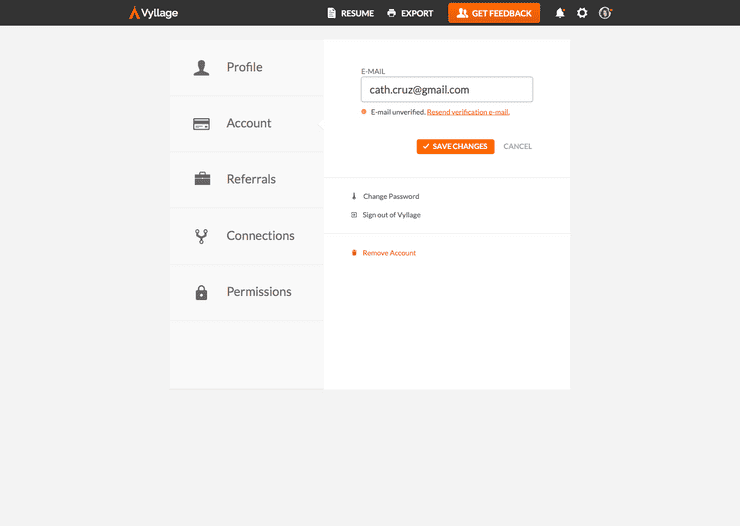 Account Settings